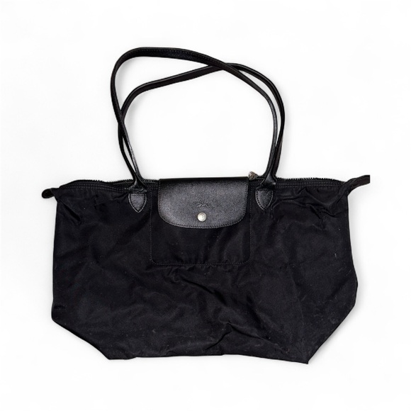 Used Longchamp All Black Elegant Tote Bag - Picture 1 of 4